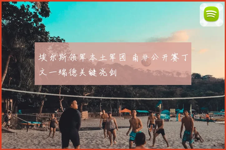 埃尔斯领军本土军团 南非公开赛丁文一瑞德关键亮剑